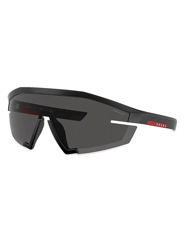 Prada Linea Rossa Men's Prada 0Ps 03Zs 144MM Sunglasses - Matte Black Smoke