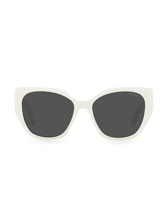 Prada Women's 55MM Square Sunglasses - Bone