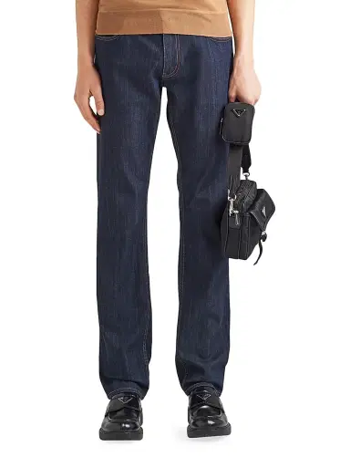 Prada Men's Five-Pocket Stretch-Denim Jeans - Blue - Size 40 | Thumbnail 2 Prada Men's Five-Pocket Stretch-Denim Jeans - Blue - Size 40 | Thumbnail 2