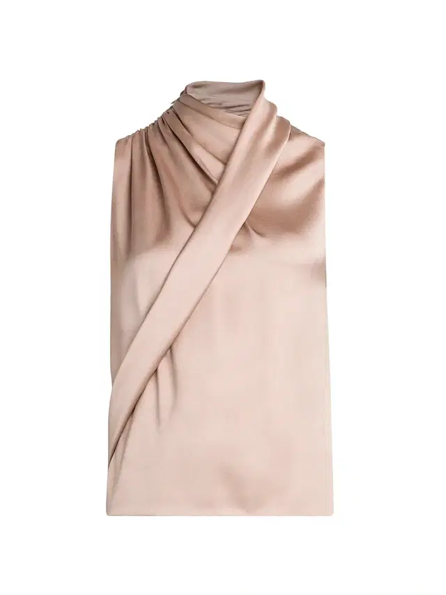 Giorgio Armani Women's Silk Sleeveless Top - Beige