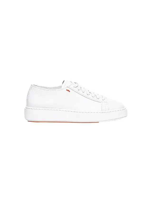 Santoni Women's Leather Low-Top Sneakers - White