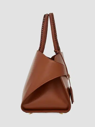 FERRAGAMO Women's Hug Leather Top Handle Bag - New Cognac | Thumbnail 2