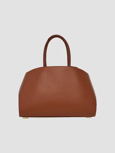FERRAGAMO Women's Hug Leather Top Handle Bag - New Cognac | Thumbnail 3