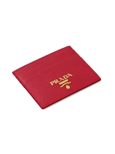 Prada Women's Saffiano Leather Card Holder | Thumbnail 2 Prada Women's Saffiano Leather Card Holder | Thumbnail 2
