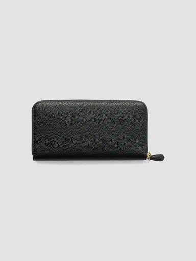 Prada Women's Large Leather Wallet - Black Gold | Thumbnail 3 Prada Women's Large Leather Wallet - Black Gold | Thumbnail 3