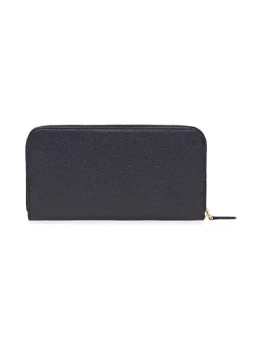 Prada Women's Large Saffiano Leather Wallet - Black | Thumbnail 3