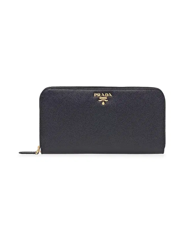 Prada Women's  Saffiano Leather Wallet - Black