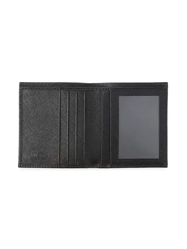 Prada Men's Saffiano Leather Wallet - Black | Thumbnail 3