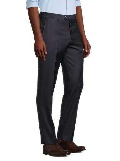 Giorgio Armani Men's GA Wool Trousers - Navy - Size 40 | Thumbnail 4