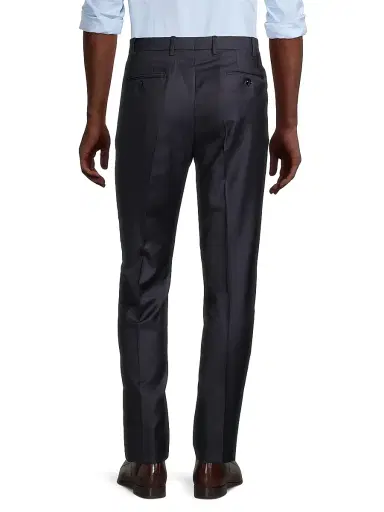 Giorgio Armani Men's GA Wool Trousers - Navy - Size 40 | Thumbnail 5