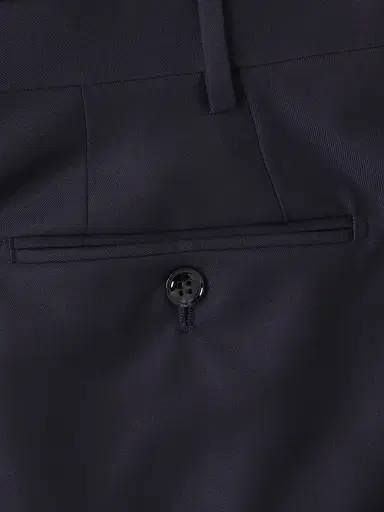 Giorgio Armani Men's GA Wool Trousers - Navy - Size 40 | Thumbnail 6