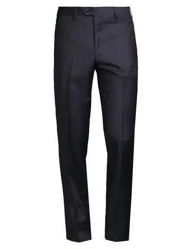 Giorgio Armani Men's GA Wool Trousers - Navy - Size 40 | Thumbnail 1