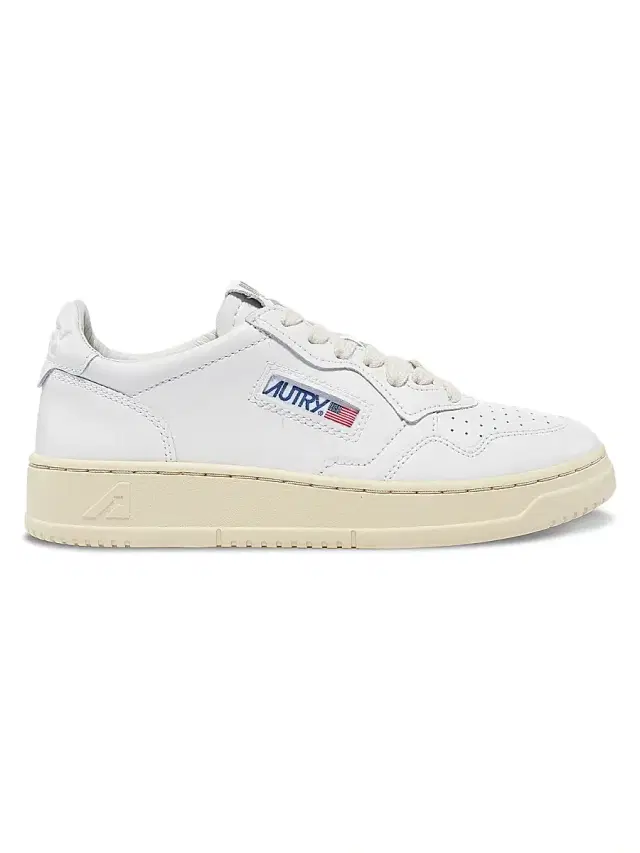 AUTRY Women's Medalist Leather Low-Top Sneakers - White