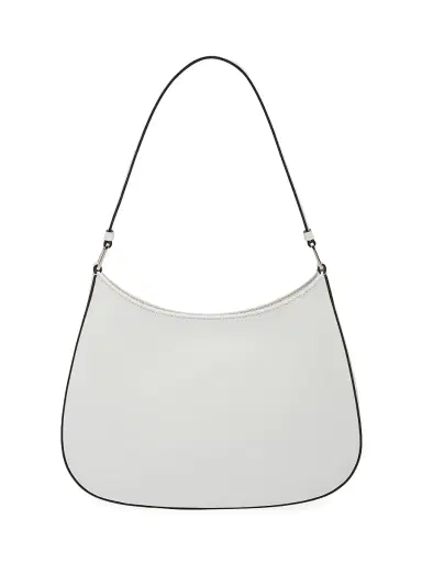Prada Women's Cleo Brushed Leather Shoulder Bag - White | Thumbnail 4 Prada Women's Cleo Brushed Leather Shoulder Bag - White | Thumbnail 4