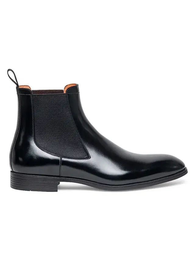Santoni Men's Destoxify Leather Chelsea Boots - Black