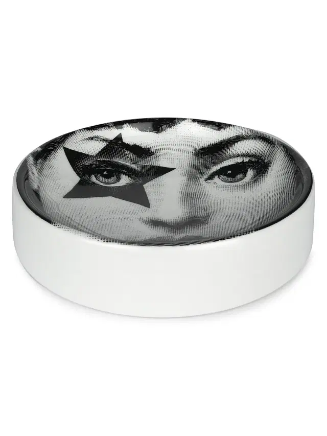 FORNASETTI Posacenere Rotondo Tema e Variazioni Ashtray