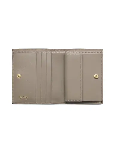 Prada Women's Leather Wallet - Grey Gold | Thumbnail 4