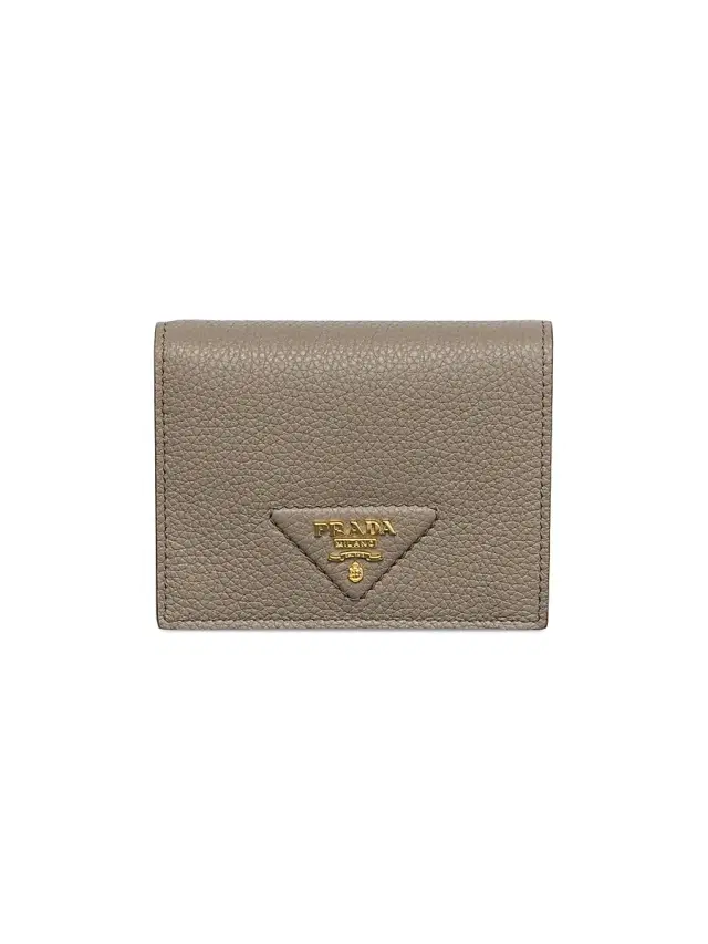 Prada Women's  Leather Wallet - Grey Gold