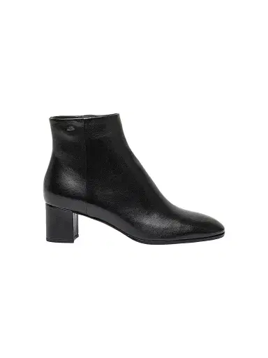 Santoni Women's 50MM Side-Zip Leather Booties - Black - Size 12 | Thumbnail 1
