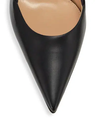 Gianvito Rossi Women's 85MM Leather Slingback Pumps - Black - Size 12 | Thumbnail 4