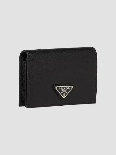 Prada Women's Saffiano Leather Wallet - Black | Thumbnail 2