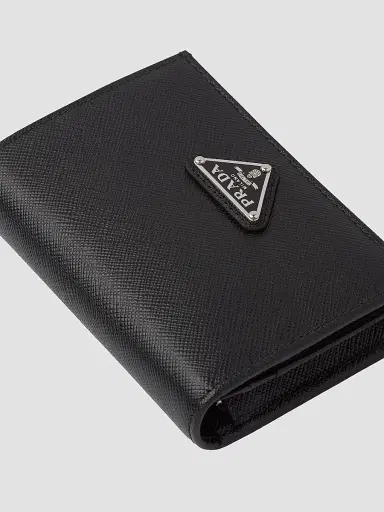 Prada Women's Saffiano Leather Wallet - Black | Thumbnail 5