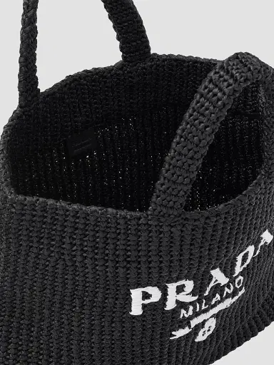 Prada Women's Raffia Tote Bag | Thumbnail 5 Prada Women's Raffia Tote Bag | Thumbnail 5