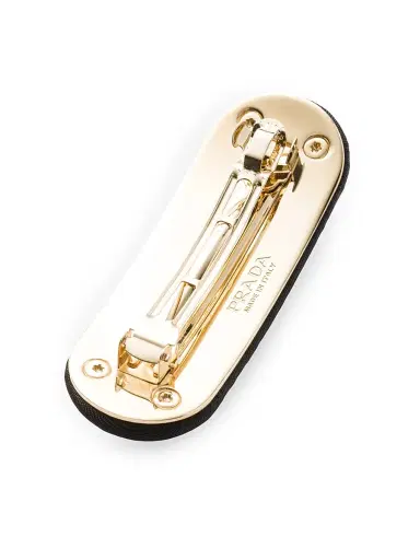 Prada Women's Re-Nylon Hair Clip - Black Gold | Thumbnail 2 Prada Women's Re-Nylon Hair Clip - Black Gold | Thumbnail 2