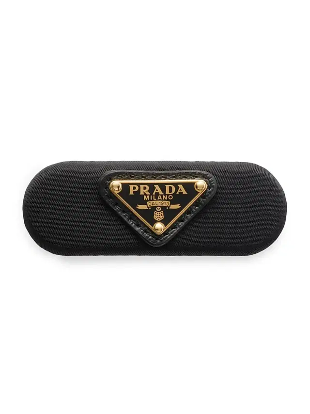 Prada Women's Re-Nylon Hair Clip - Black Gold