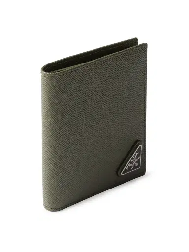 Prada Men's Saffiano Leather Wallet - Olive Green | Thumbnail 2 Prada Men's Saffiano Leather Wallet - Olive Green | Thumbnail 2
