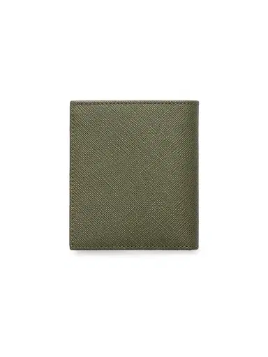 Prada Men's Saffiano Leather Wallet - Olive Green | Thumbnail 4 Prada Men's Saffiano Leather Wallet - Olive Green | Thumbnail 4