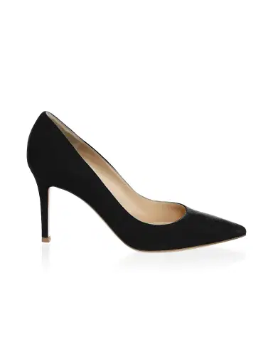 Gianvito Rossi Women's Gianvito 85MM Suede Pumps - Black - Size 12 | Thumbnail 1 Gianvito Rossi Women's Gianvito 85MM Suede Pumps - Black - Size 12 | Thumbnail 1
