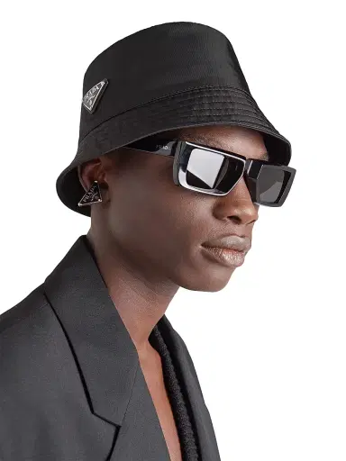 Prada Men's Re-Nylon Bucket Hat - Black - Size XXL | Thumbnail 2 Prada Men's Re-Nylon Bucket Hat - Black - Size XXL | Thumbnail 2