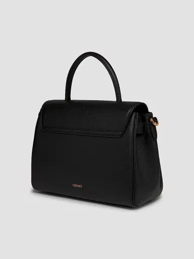 Versace Women's Medium La Medusa Leather Top Handle Bag - Black Gold | Thumbnail 5