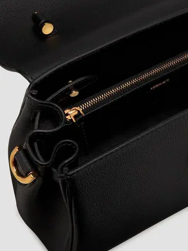 Versace Women's Medium La Medusa Leather Top Handle Bag - Black Gold | Thumbnail 6