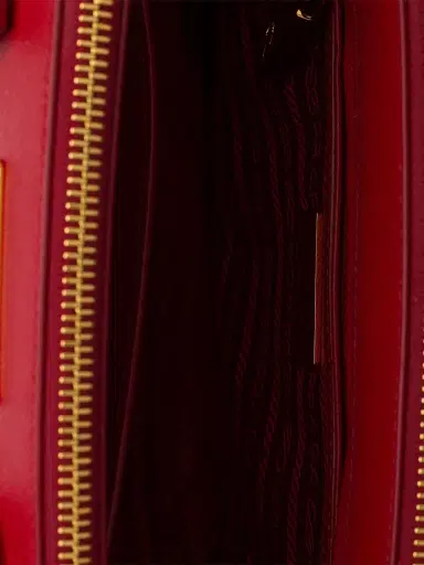 Prada Women's Small Galleria Saffiano Leather Top Handle Bag - Red | Thumbnail 5