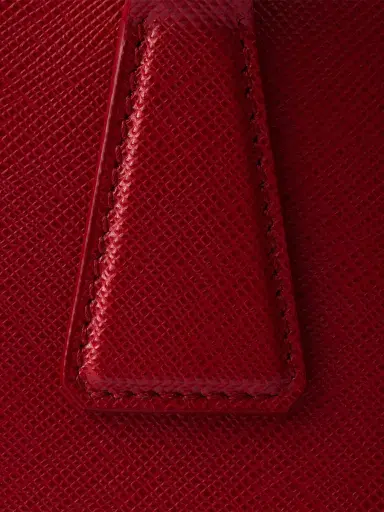 Prada Women's Small Galleria Saffiano Leather Top Handle Bag - Red | Thumbnail 6