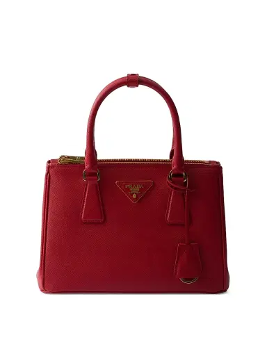 Prada Women's Small Galleria Saffiano Leather Top Handle Bag - Red | Thumbnail 1