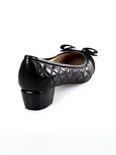 Ferragamo Women's Vara 30MM Quilted Leather Pumps - Black - Size 10.5 | Thumbnail 3 Ferragamo Women's Vara 30MM Quilted Leather Pumps - Black - Size 10.5 | Thumbnail 3
