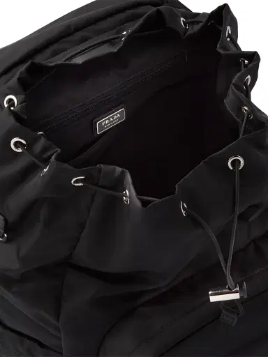 Prada Men's Re-Nylon and Saffiano Leather Backpack - Black - Size 0 | Thumbnail 5 Prada Men's Re-Nylon and Saffiano Leather Backpack - Black - Size 0 | Thumbnail 5