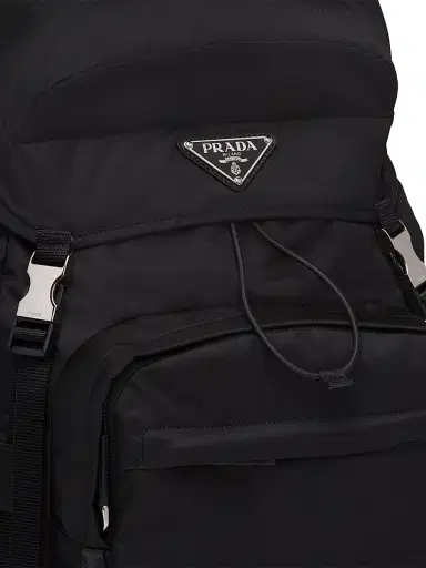Prada Men's Re-Nylon and Saffiano Leather Backpack - Black - Size 0 | Thumbnail 6 Prada Men's Re-Nylon and Saffiano Leather Backpack - Black - Size 0 | Thumbnail 6
