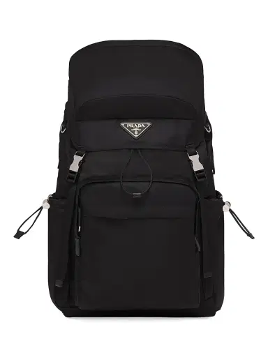 Prada Men's Re-Nylon and Saffiano Leather Backpack - Black - Size 0 | Thumbnail 1 Prada Men's Re-Nylon and Saffiano Leather Backpack - Black - Size 0 | Thumbnail 1