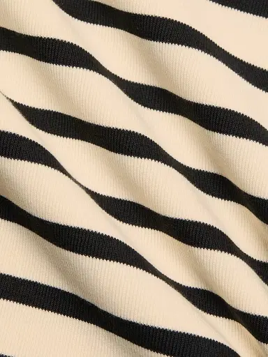 Jil Sander Women's Striped Cotton T-Shirt - Bluejay | Thumbnail 7