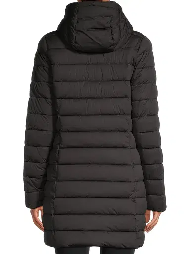 Save the Duck Women's Dorothy Quilted Long Coat - Black | Thumbnail 5 Save the Duck Women's Dorothy Quilted Long Coat - Black | Thumbnail 5