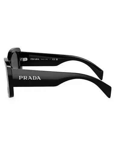 Prada Women's 57MM Square Sunglasses - Black | Thumbnail 4