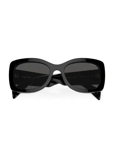 Prada Women's 57MM Square Sunglasses - Black | Thumbnail 6