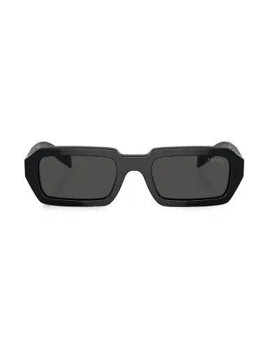Prada Women's 54MM Rectangular Sunglasses - Black | Thumbnail 6 Prada Women's 54MM Rectangular Sunglasses - Black | Thumbnail 6