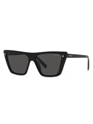Prada Women's 43MM Butterfly Sunglasses - Black | Thumbnail 2