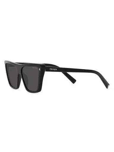 Prada Women's 43MM Butterfly Sunglasses - Black | Thumbnail 4