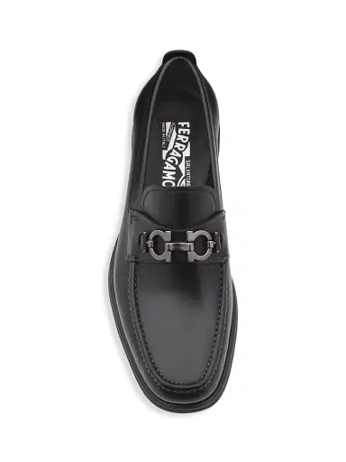 Ferragamo Men's David Gancini Bit Leather Loafers | Thumbnail 5 Ferragamo Men's David Gancini Bit Leather Loafers | Thumbnail 5